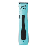 Wahl Sterling MAG cordless trimmer on its charging stand for convenient grooming sessions