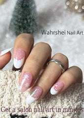 Wahrshei 20pcs adhesive UV sticker pack for durable DIY nails.