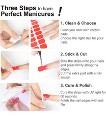 Wahrshei home manicure wraps enable versatile salon-style results at home.