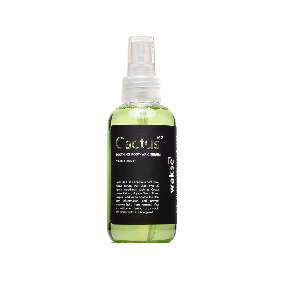 Wakse Cactus H2o Serum bottle ready for post-wax care and hydration.