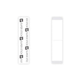 Walker Tape Straight Strip Clear 3/4 x 3 inches showing extended-wear hold and skin-friendly appearance