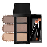 WanTuoluo brow powder kit close-up showing silky texture for natural brow definition.