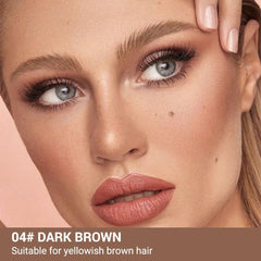 WanTuoluo dual-ended brow pencil with ultra-fine tip delivers precise, natural-looking strokes.