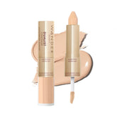 Wander Beauty Dualist matte concealer stick swatch showing full-coverage finish
