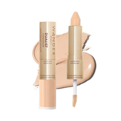 Wander Beauty Dualist matte concealer stick swatch showing full-coverage finish