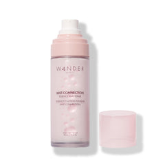 Wander Beauty Mist Connection mist swirl highlighting two-layer formula refreshing the skin.
