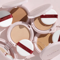 Wander Beauty Wanderlust Powder Foundation Deep brush application for easy touch-ups