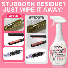 WANJAO cleaner after use offers smoother glide on curling irons.