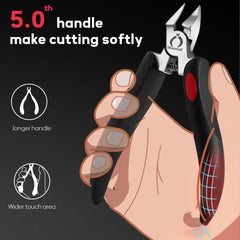Wanmat built-in spring toenail clipper for smooth cutting action
