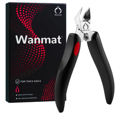 Wanmat toe nail clippers with angled blade for precise ingrown nail trimming