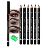 WanTuoluo brow pencil set closeup shows smooth natural fill for everyday brows.