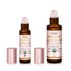 Warmify Castor Oil Roll-On bottle in amber glass preserves freshness for daily use.