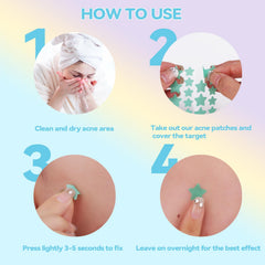 Waspot patches with tea tree, hydrocolloid, and salicylic acid for blemish care.