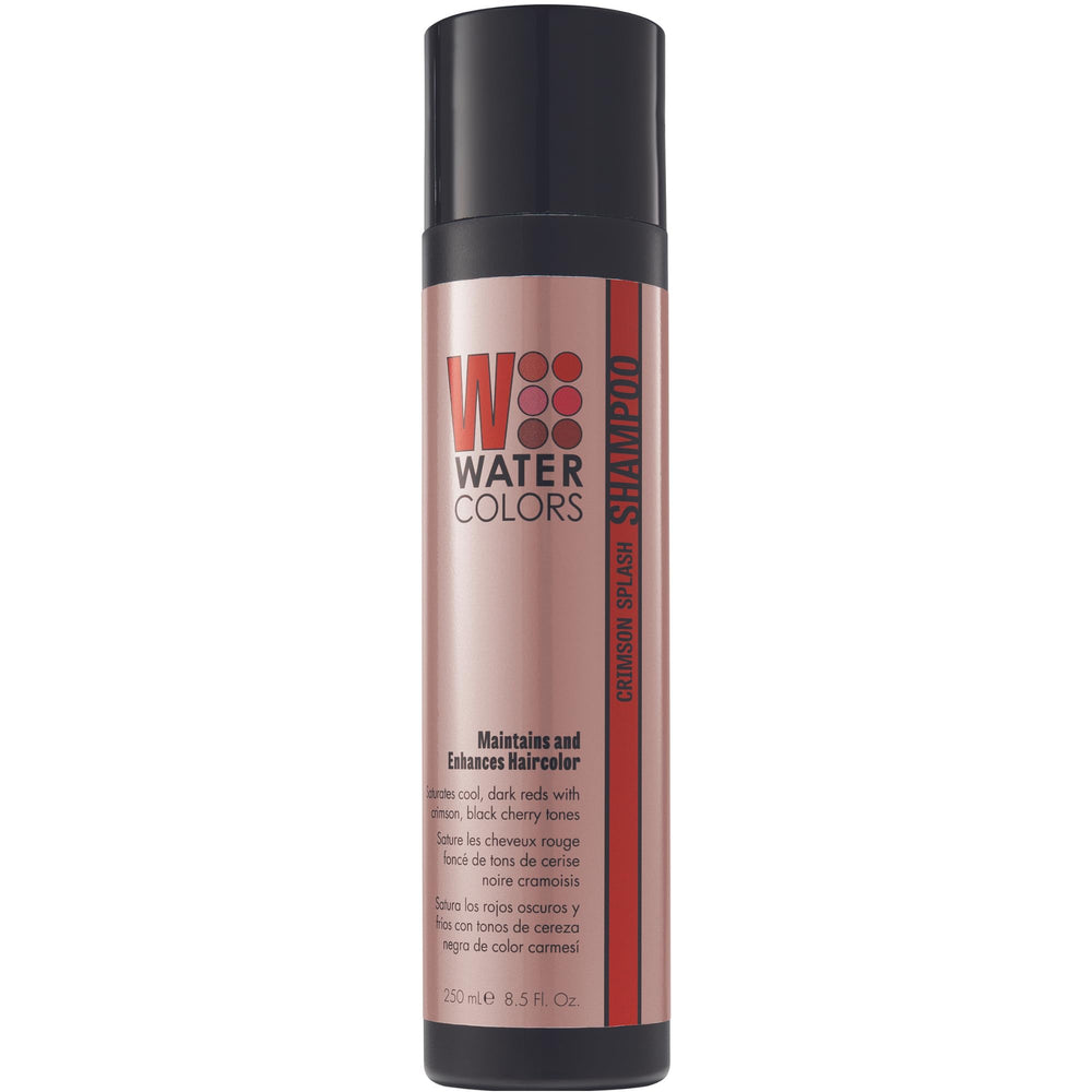 Watercolors Crimson Splash bottle pour shows easy grip for quick color refresh.
