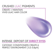 Watercolors Intense Color Depositing Shampoo lilac foam suggests rich lather for even coloring.