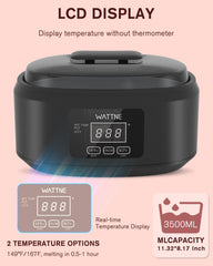 Wattne paraffin wax machine feet use promotes softer skin and relaxed feet.