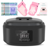 Wattne paraffin wax machine hands view highlighting soothing warmth for dry skin.