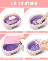 Wattne paraffin wax machine melts wax quickly for efficient at-home spa sessions.