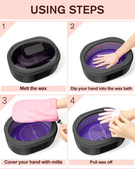 Wattne paraffin wax machine thermal booties ready to envelop feet in warmth.