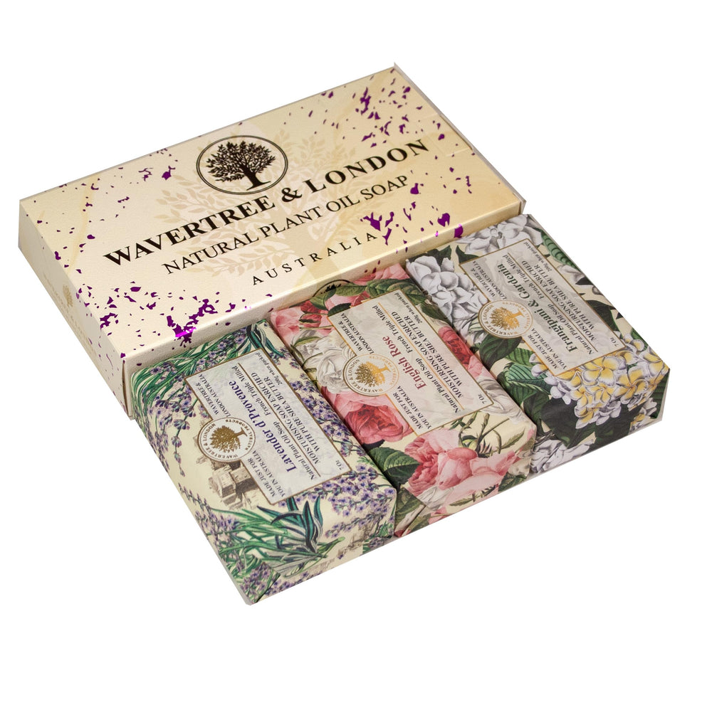 Wavertree & London lavender bar closeup for soothing bath ritual and soft skin.