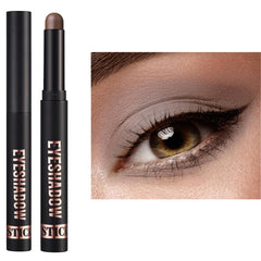 Wavuketu neutral eyeshadow stick in gray-brown matte for crease-proof day-to-night looks.
