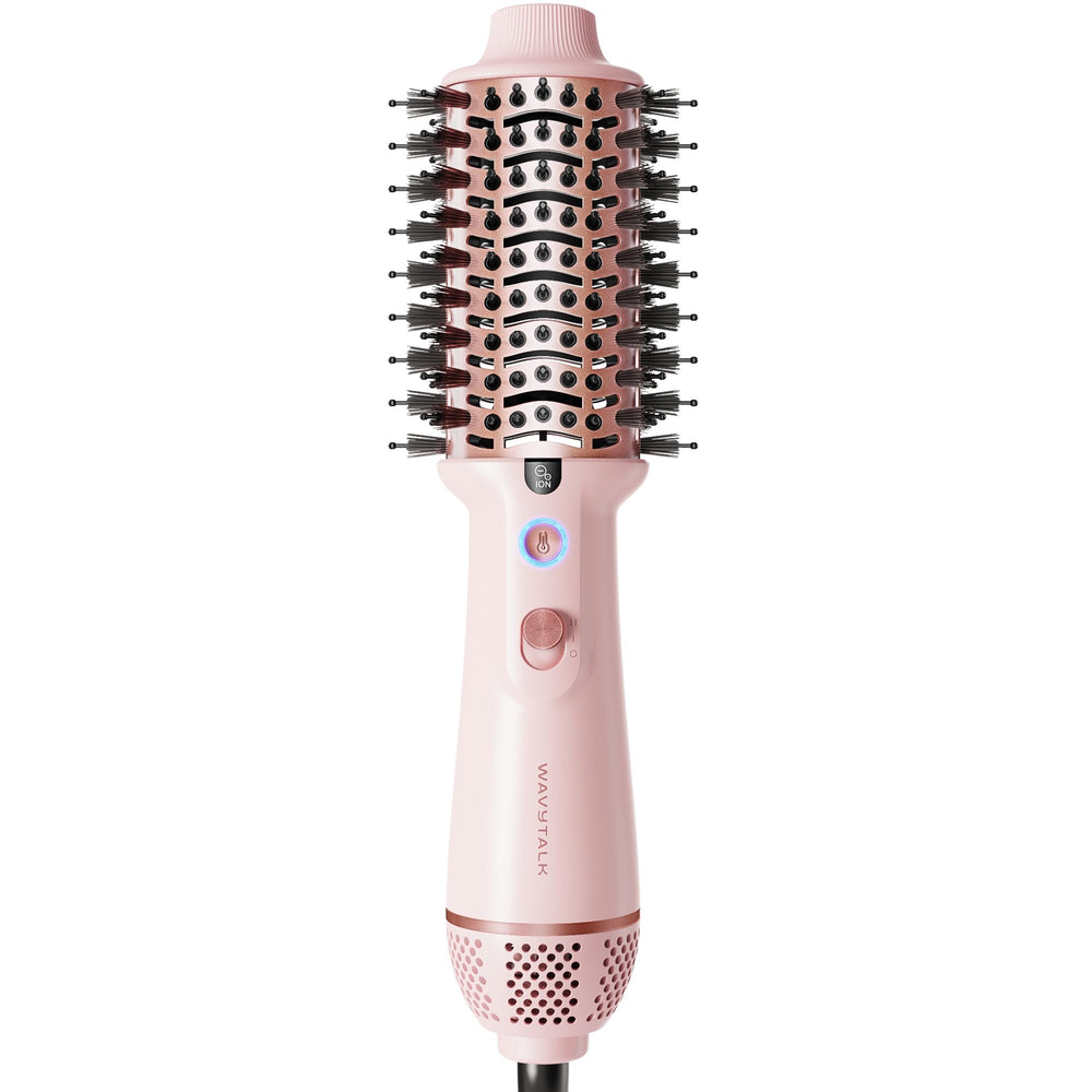 Wavytalk dual voltage jet brush for global travel, smoothing hair with ionic tech
