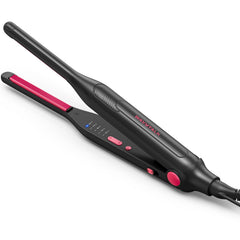 Wavytalk small flat iron front view for precise styling on short hair