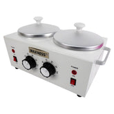 Wax Necessities Waxness Double Wax Heater front view for salon-grade wax melting