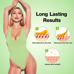 Waxers Roll-On Wax Kit Non-Woven Strips enable quick, hygienic removal after waxing.