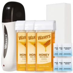 Waxers Roll-On Wax Kit with warmer for easy home waxing and even heat.