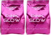 Waxness Pink Glow face and brows hard wax visible on skin for precise shaping
