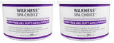 Waxness Spa Choice Rosin Free Gel Soft Wax Lavender 2-pack packaging ready for salon use.