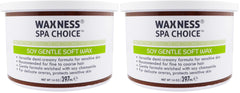 Waxness Spa Choice Soy Gentle Soft Wax 14oz pack for at-home waxing.