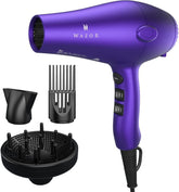 Wazor hair dryer with diffuser attachment for even styling and faster drying