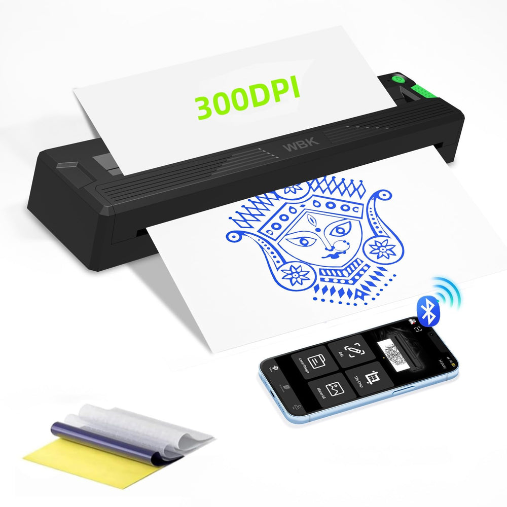 WBK Tattoo Stencil Printer compact design for mobile artists and easy transport