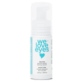 We Love Eyes Tea Tree Eyelid Foaming Cleanser bottle shows vegan formula for gentle eyelid cleansing