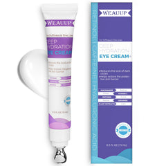 WEAUUP Eye Cream bottle targets dark circles and puffiness for a refreshed look