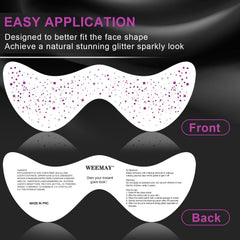 WEEMAY waterproof face tattoos suitable for holidays and events