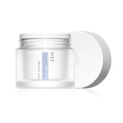 Wei East Daylight Perfection cream container open shows creamy texture for quick morning skincare
