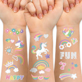 Weipbwor unicorn tattoo large design for bold party looks and easy application.