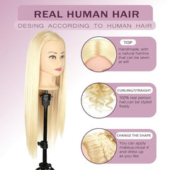 WeiRan 26-28 inch blonde hair ideal for cutting and braiding practice.