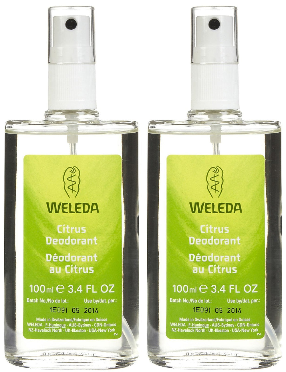 Weleda Refreshing Non-Aerosol Deodorant Spray Citrus provides all-day freshness and odor control