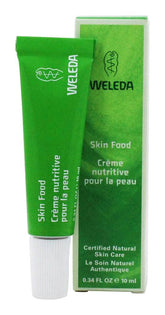 Weleda Skin Food Travel Size bottle for on-the-go hydration.
