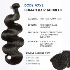 Welheifa 15A unprocessed hair weft highlighting healthy, tangle-free installation.