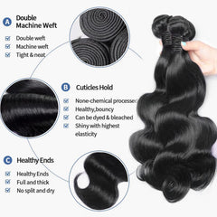 Welheifa Brazilian body wave 20-inch bundle delivers long-lasting beauty and blend.