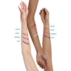 Well People Lip Butter SPF 15 swatch showing sheer tint and natural shine