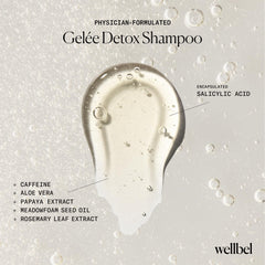 WELLBEL Gelée Detox Shampoo supports a balanced scalp microbiome.