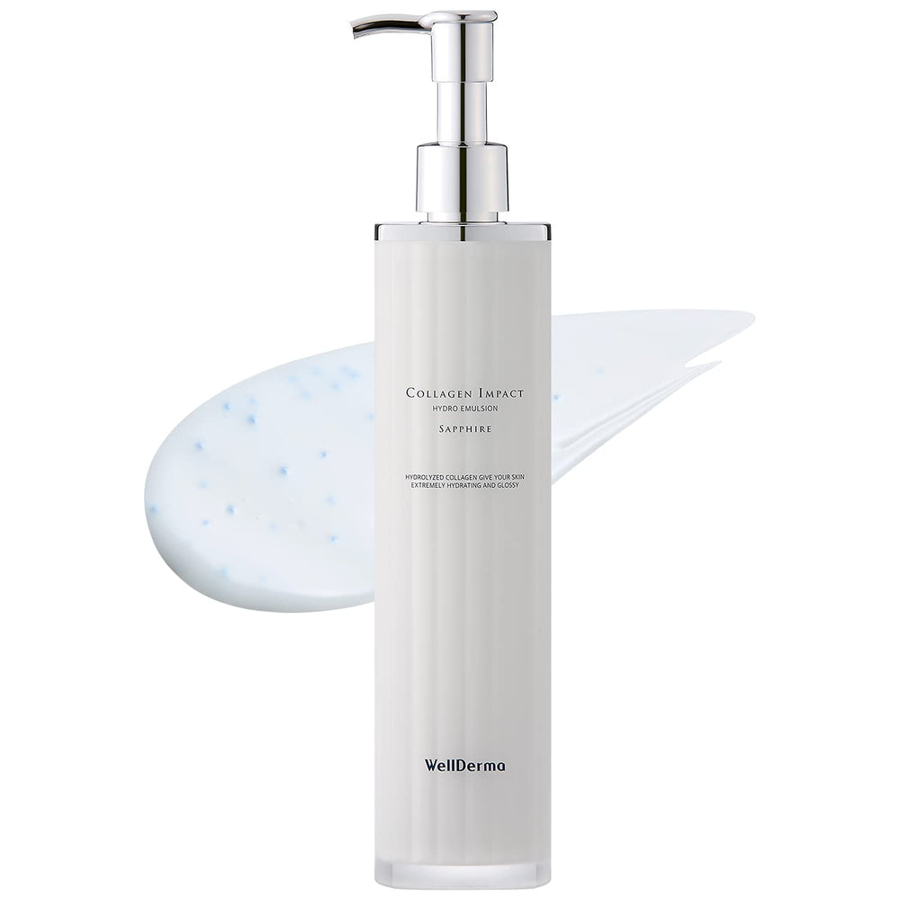 Wellderma Sapphire emulsion bottle for daily hydrating skin care.