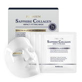 Wellderma Sapphire mask packaging closeup highlighting hydrogel technology for daily hydration.