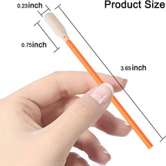 Wellgler KM722 orange foam swabs close-up of foam tip for precise cleaning.